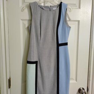 Calvin Klein Asemetrical Design Dress